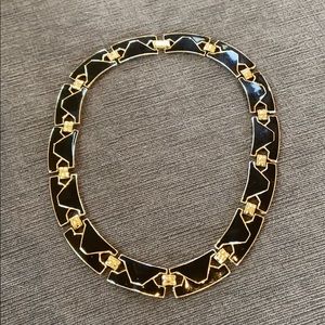 Black and Gold tone necklace